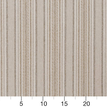 D1968 Stripe Beach Beige & Taupe Charlotte Fabrics