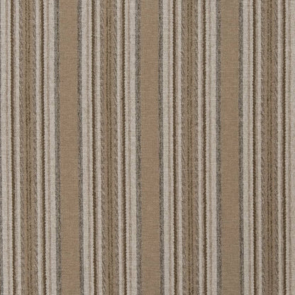 D1970 Stripe Sandstone Brown Charlotte Fabrics