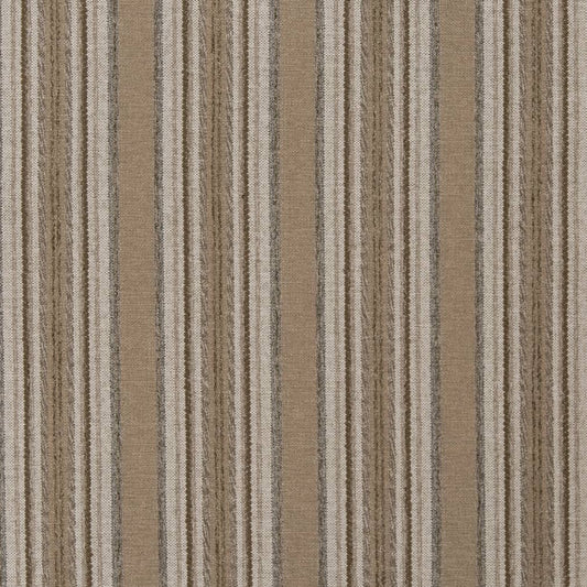 D1970 Stripe Sandstone Brown Charlotte Fabrics