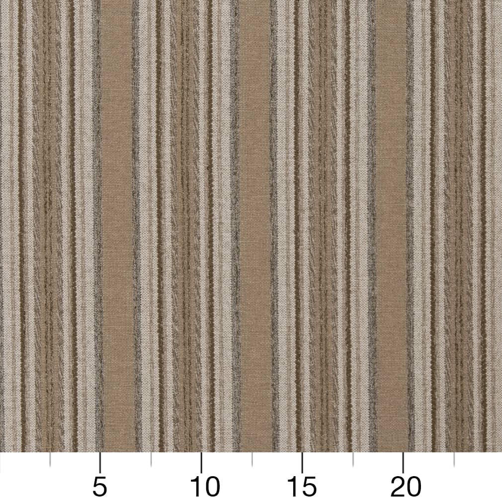 D1970 Stripe Sandstone Brown Charlotte Fabrics