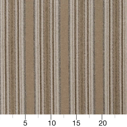 D1970 Stripe Sandstone Brown Charlotte Fabrics