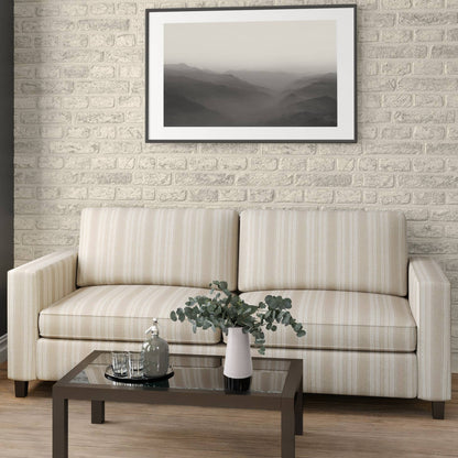D1971 Stripe Salt Beige & Taupe Charlotte Fabrics