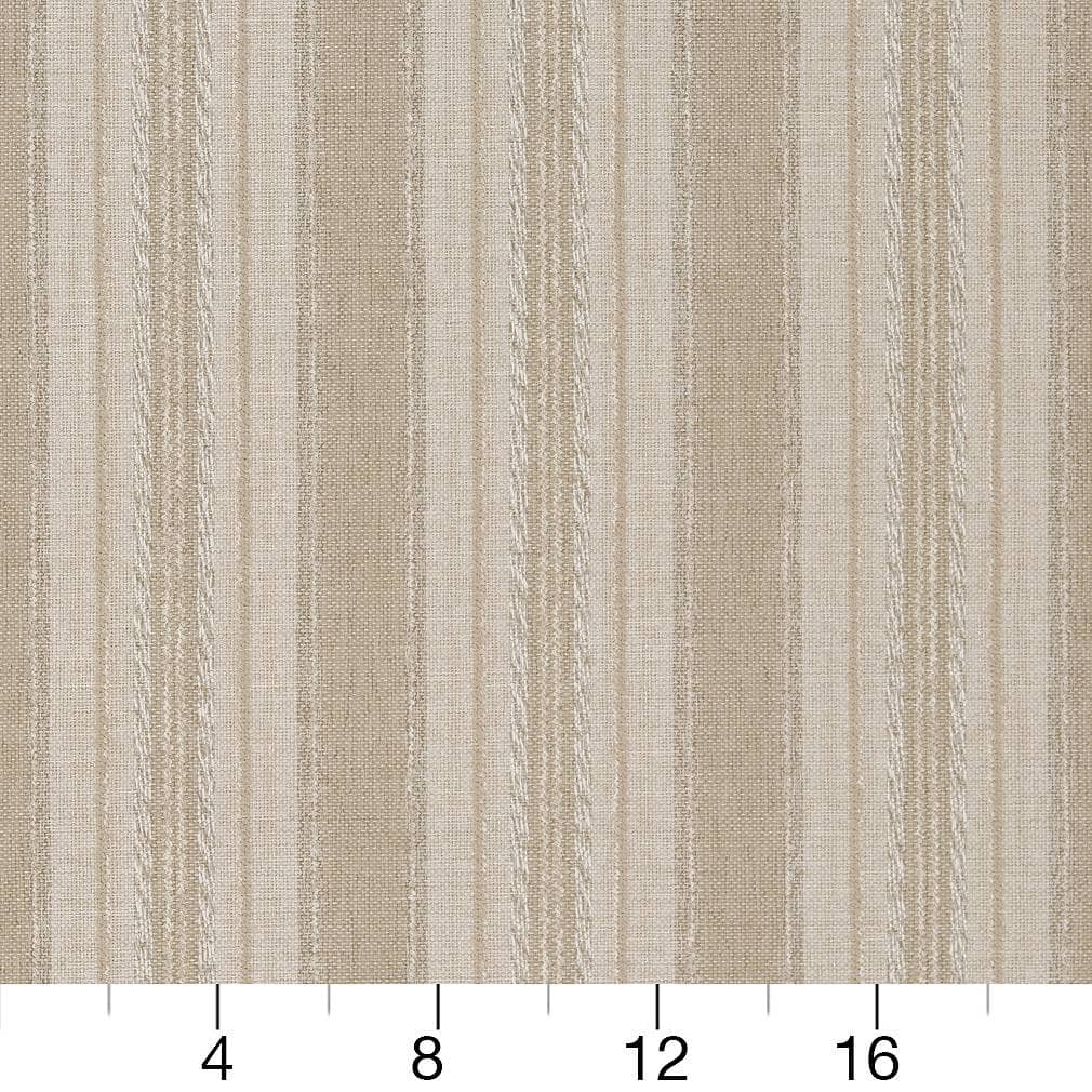 D1971 Stripe Salt Beige & Taupe Charlotte Fabrics