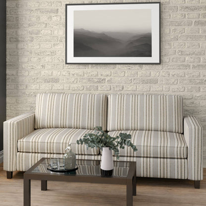 D1972 Stripe Spruce Beige & Taupe,Green Charlotte Fabrics