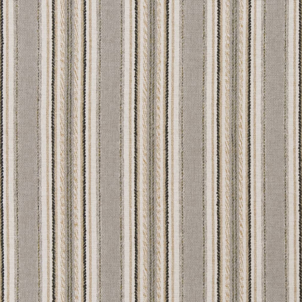 D1972 Stripe Spruce Beige & Taupe,Green Charlotte Fabrics