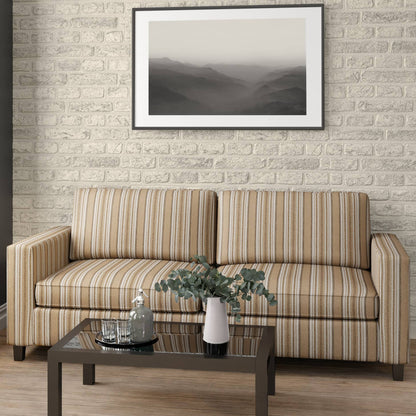 D1973 Stripe Straw Brown Charlotte Fabrics