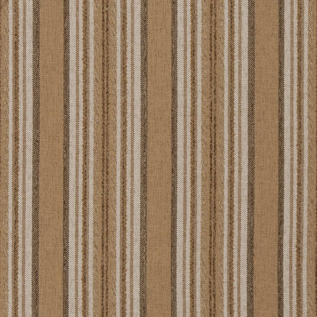 D1973 Stripe Straw Brown Charlotte Fabrics