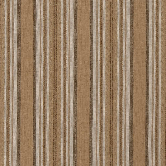 D1973 Stripe Straw Brown Charlotte Fabrics