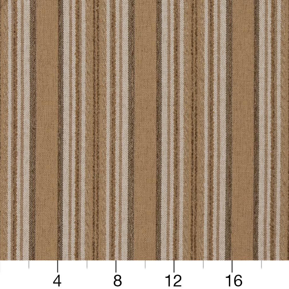 D1973 Stripe Straw Brown Charlotte Fabrics