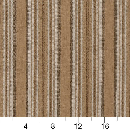 D1973 Stripe Straw Brown Charlotte Fabrics
