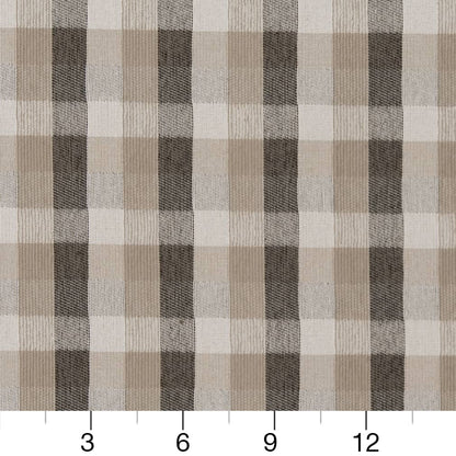 D1976 Check & Houndstooth,Plaid Pebble Beige & Taupe,Grey & Silver Charlotte Fabrics