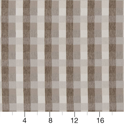 D1977 Check & Houndstooth,Plaid Dove Beige & Taupe Charlotte Fabrics