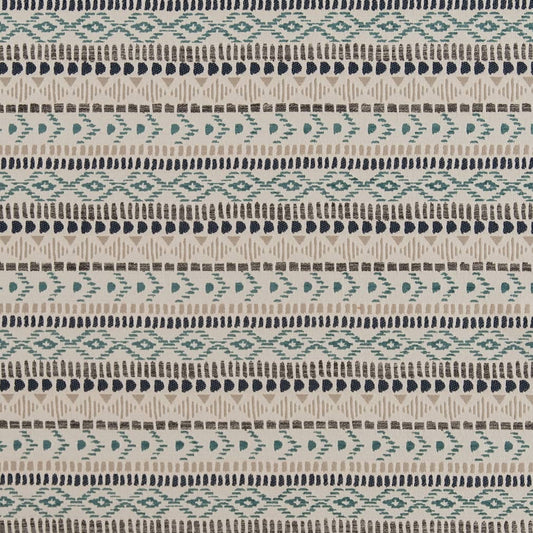 D2000 Abstract & Geometric,Global,Small Scale,Southwestern Lake Aqua & Teal,Blue Charlotte Fabrics