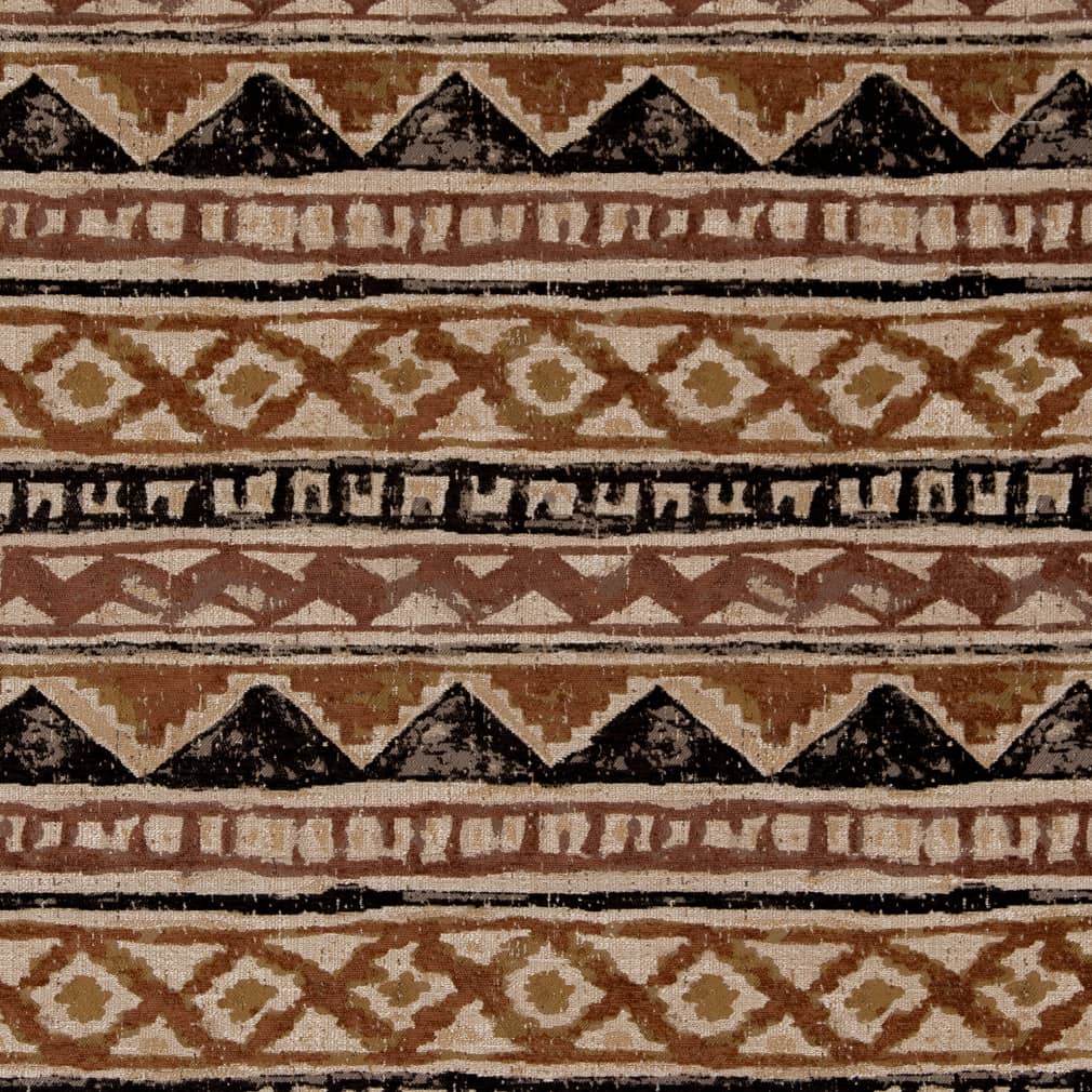 D2007 Abstract & Geometric,Global,Southwestern Ridge Brown Charlotte Fabrics