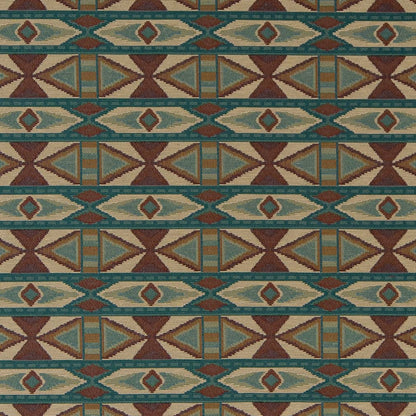 D2010 Abstract & Geometric,Global,Southwestern Teal Aqua & Teal Charlotte Fabrics