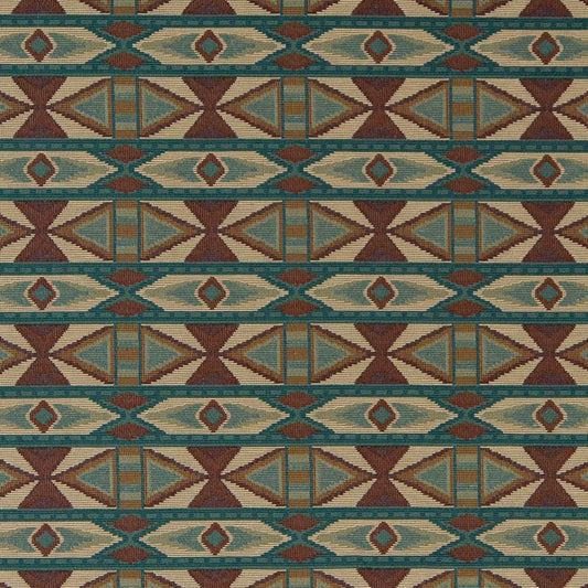 D2010 Abstract & Geometric,Global,Southwestern Teal Aqua & Teal Charlotte Fabrics
