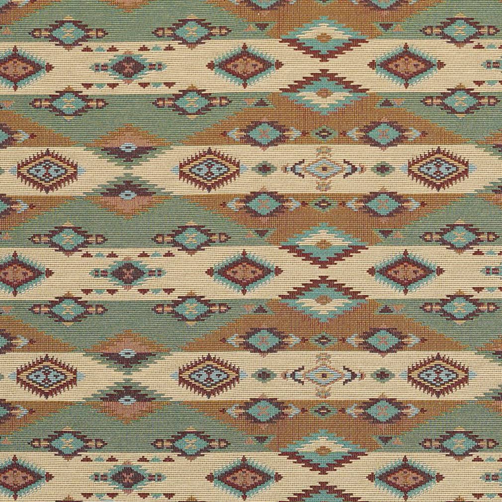 D2011 Abstract & Geometric,Global,Southwestern Jade Aqua & Teal,Orange & Rust Charlotte Fabrics