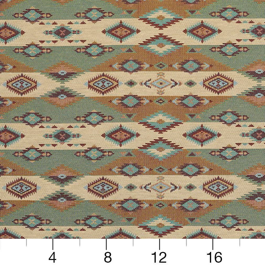 D2011 Abstract & Geometric,Global,Southwestern Jade Aqua & Teal,Orange & Rust Charlotte Fabrics