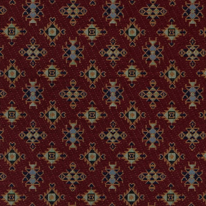 D2012 Global,Small Scale,Southwestern Claret Red & Burgundy Charlotte Fabrics