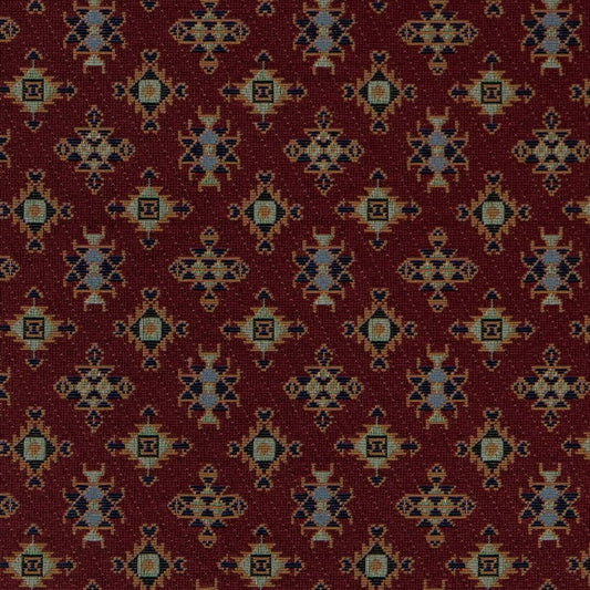 D2012 Global,Small Scale,Southwestern Claret Red & Burgundy Charlotte Fabrics