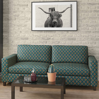 D2014 Global,Small Scale,Southwestern Turquoise Aqua & Teal Charlotte Fabrics