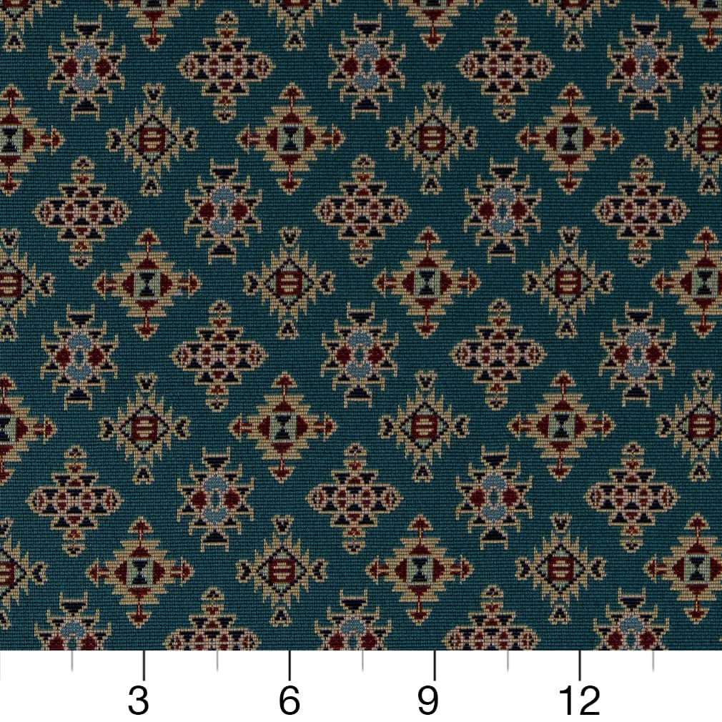 D2014 Global,Small Scale,Southwestern Turquoise Aqua & Teal Charlotte Fabrics