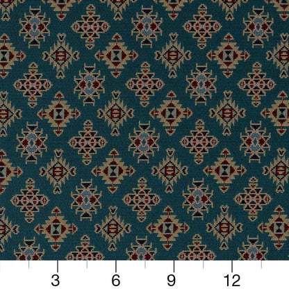 D2014 Global,Small Scale,Southwestern Turquoise Aqua & Teal Charlotte Fabrics