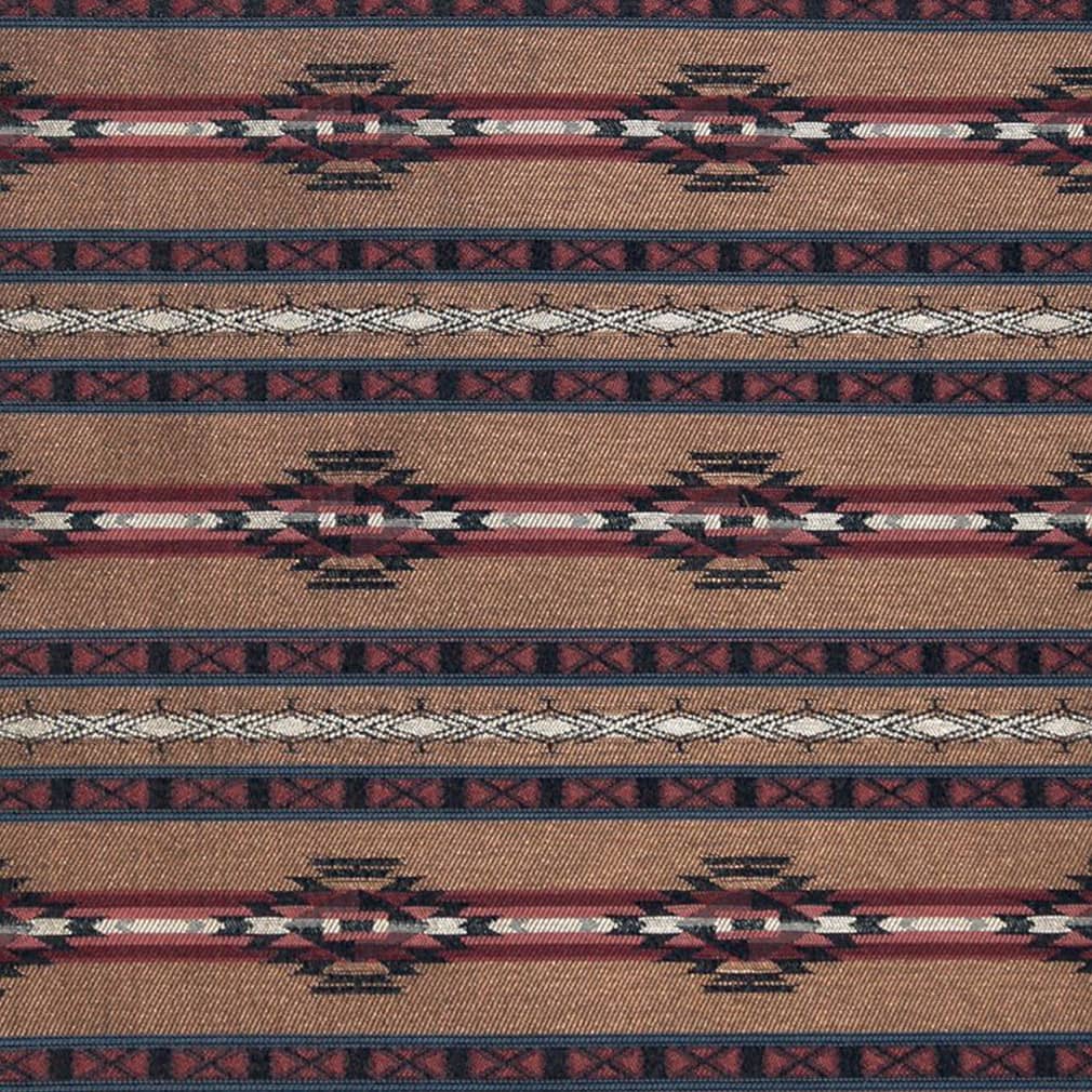 D2015 Abstract & Geometric,Global,Southwestern Pottery Stripe Brown,Orange & Rust Charlotte Fabrics
