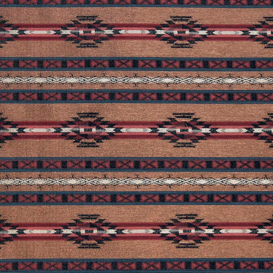 D2015 Abstract & Geometric,Global,Southwestern Pottery Stripe Brown,Orange & Rust Charlotte Fabrics