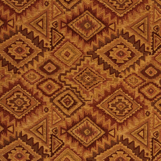 D2017 Abstract & Geometric,Global,Southwestern Sedona Gold & Yellow,Orange & Rust Charlotte Fabrics