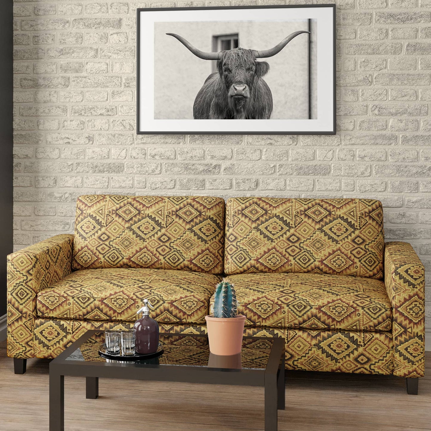 D2018 Abstract & Geometric,Global,Southwestern Aztec Gold & Yellow,Orange & Rust Charlotte Fabrics
