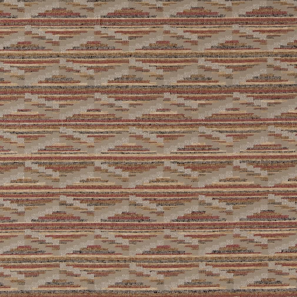 D2019 Abstract & Geometric,Global,Southwestern Rust Red & Burgundy Charlotte Fabrics