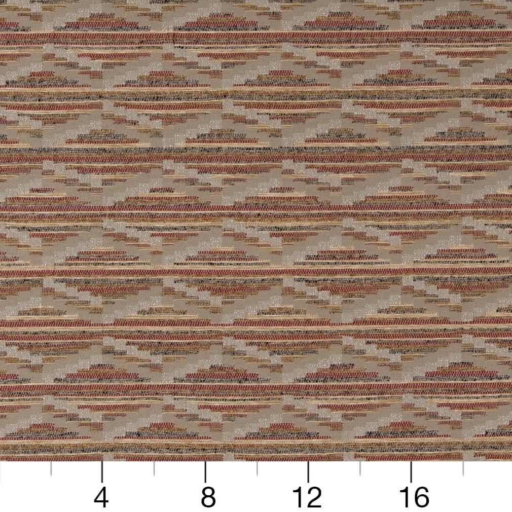 D2019 Abstract & Geometric,Global,Southwestern Rust Red & Burgundy Charlotte Fabrics
