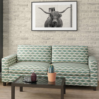 D2021 Abstract & Geometric,Global,Southwestern Gecko Aqua & Teal,Green Charlotte Fabrics