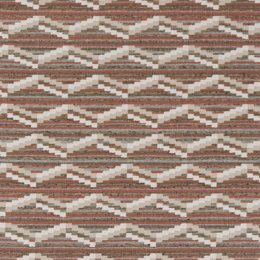 D2022 Abstract & Geometric,Global,Southwestern Clay Brown,Red & Burgundy Charlotte Fabrics