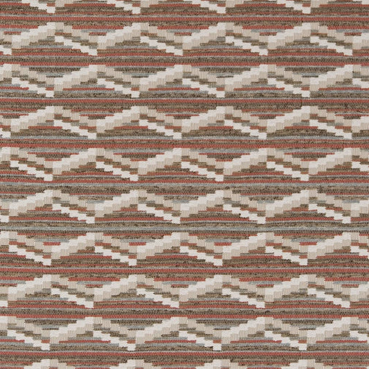 D2022 Abstract & Geometric,Global,Southwestern Clay Brown,Red & Burgundy Charlotte Fabrics