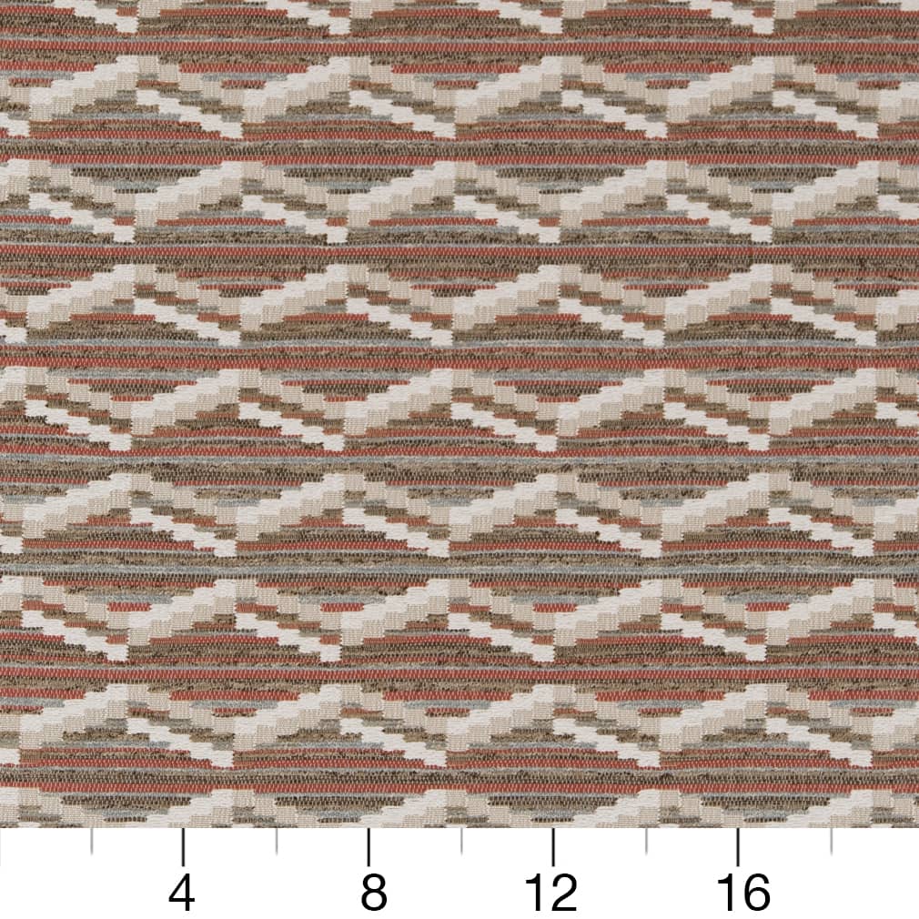 D2022 Abstract & Geometric,Global,Southwestern Clay Brown,Red & Burgundy Charlotte Fabrics