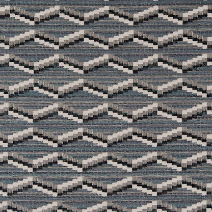 D2025 Abstract & Geometric,Global,Southwestern Azure Blue Charlotte Fabrics