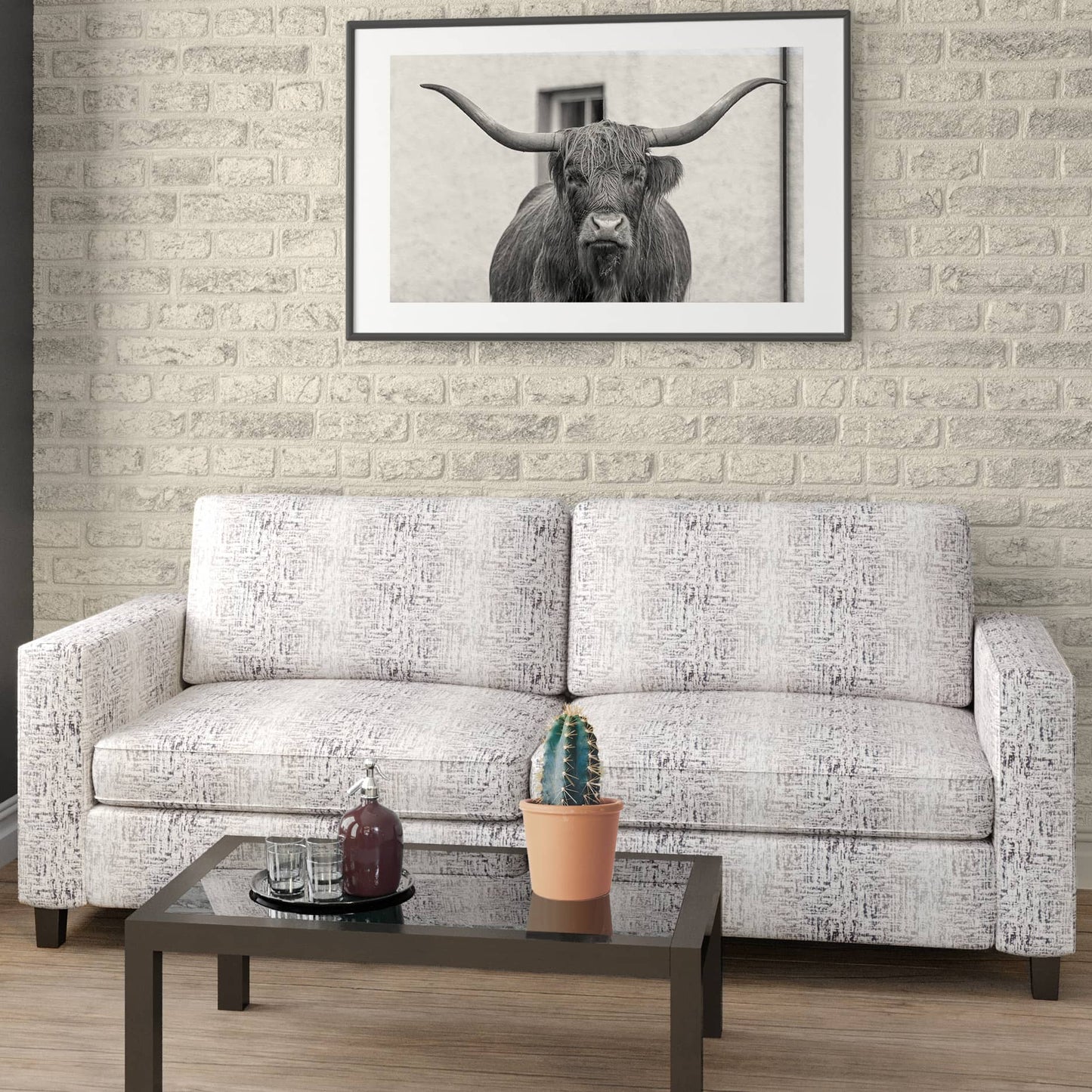 D2027 Southwestern Slatestone Grey & Silver Charlotte Fabrics
