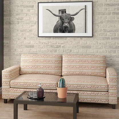 D2032 Abstract & Geometric,Global,Southwestern Brick Beige & Taupe,Red & Burgundy Charlotte Fabrics