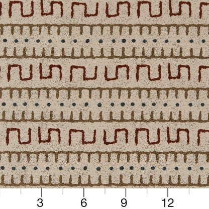 D2032 Abstract & Geometric,Global,Southwestern Brick Beige & Taupe,Red & Burgundy Charlotte Fabrics