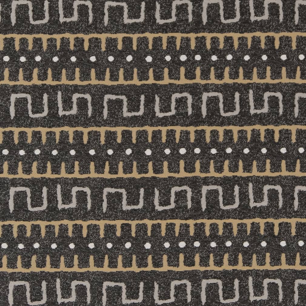 D2034 Abstract & Geometric,Global,Southwestern Gravel Grey & Silver Charlotte Fabrics