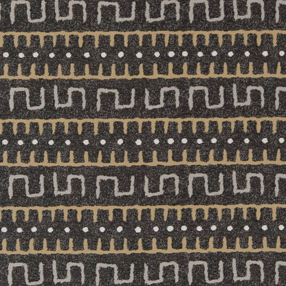 D2034 Abstract & Geometric,Global,Southwestern Gravel Grey & Silver Charlotte Fabrics