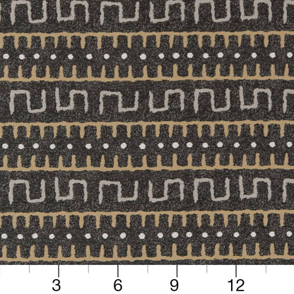 D2034 Abstract & Geometric,Global,Southwestern Gravel Grey & Silver Charlotte Fabrics