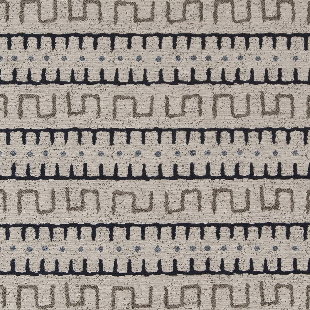 D2035 Abstract & Geometric,Global,Southwestern Bay Blue Charlotte Fabrics