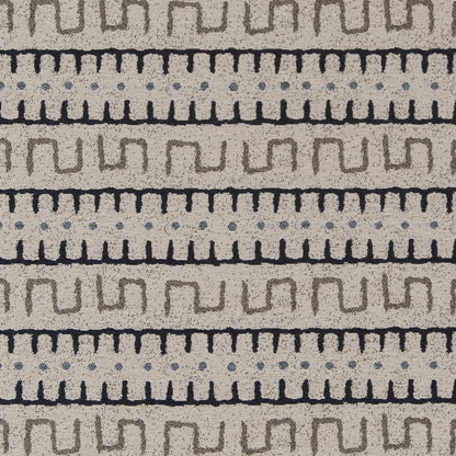 D2035 Abstract & Geometric,Global,Southwestern Bay Blue Charlotte Fabrics