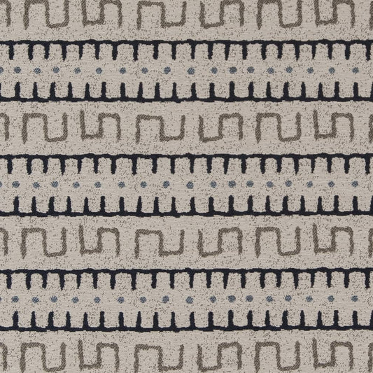 D2035 Abstract & Geometric,Global,Southwestern Bay Blue Charlotte Fabrics