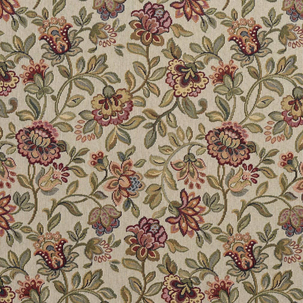 D2040 Floral Spring Coral & Peach,Pink Charlotte Fabrics