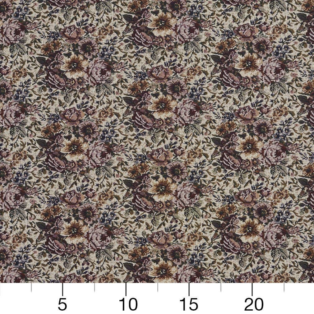 D2041 Floral Bouquet Pink,Red & Burgundy Charlotte Fabrics