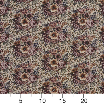 D2041 Floral Bouquet Pink,Red & Burgundy Charlotte Fabrics